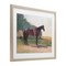Stupell Industries Saddled Horse in Farm Yard Framed Print Under Glass, design by Stellar Design Studio